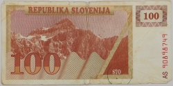 Slovenia - 100 Tolarja 1990