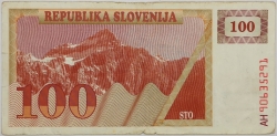 Slovenia - 100 Tolarja 1990