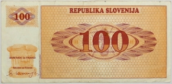 Slovenia - 100 Tolarja 1990