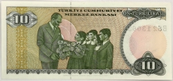 Turkey - 10 Lira 1970