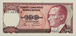 Turkey - 100 Lira 1983-1984