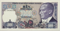 Turkey - 1000 Lira 1986-1988