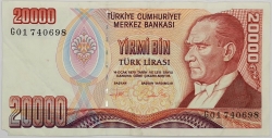 Turkey - 20000 Lira 1995