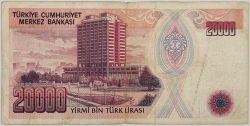 Turkey - 20000 Lira 1988