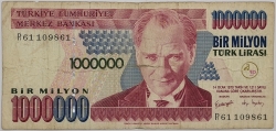 Turkey - 1000000 Lira 2002