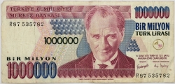 Turkey - 1000000 Lira 2002