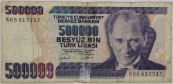 Turkey - 500000 Lira 1997