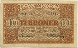 Danmark - 10 Kroner 1944