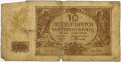 Poland - 10 Zlotych 1940