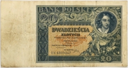 Poland - 20 Zlotych 1931