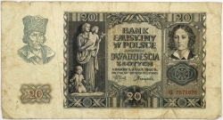 Poland - 20 Zlotych 1940