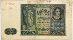 Poland - 50 Zlotych 1941 