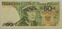 Poland - 50 Zlotych 1988