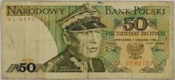 Poland - 50 Zlotych 1988