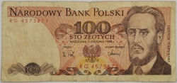 Poland - 100 Zlotych 1988