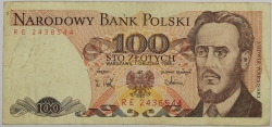 Poland - 100 Zlotych 1988