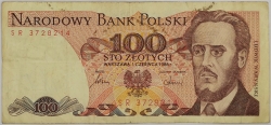 Poland - 100 Zlotych 1986