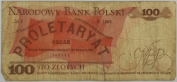 Poland - 100 Zlotych 1986