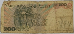 Poland - 200 Zlotych 1988