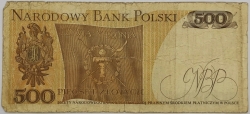 Poland - 500 Zlotych 1982