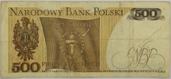 Poland - 500 Zlotych 1982