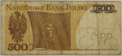 Poland - 500 Zlotych 1982