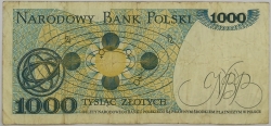 Poland - 1000 Zlotych 1982