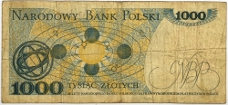 Poland - 1000 Zlotych 1982