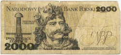 Poland - 2000 Zlotych 1982