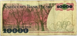 Poland - 10000 Zlotych 1988